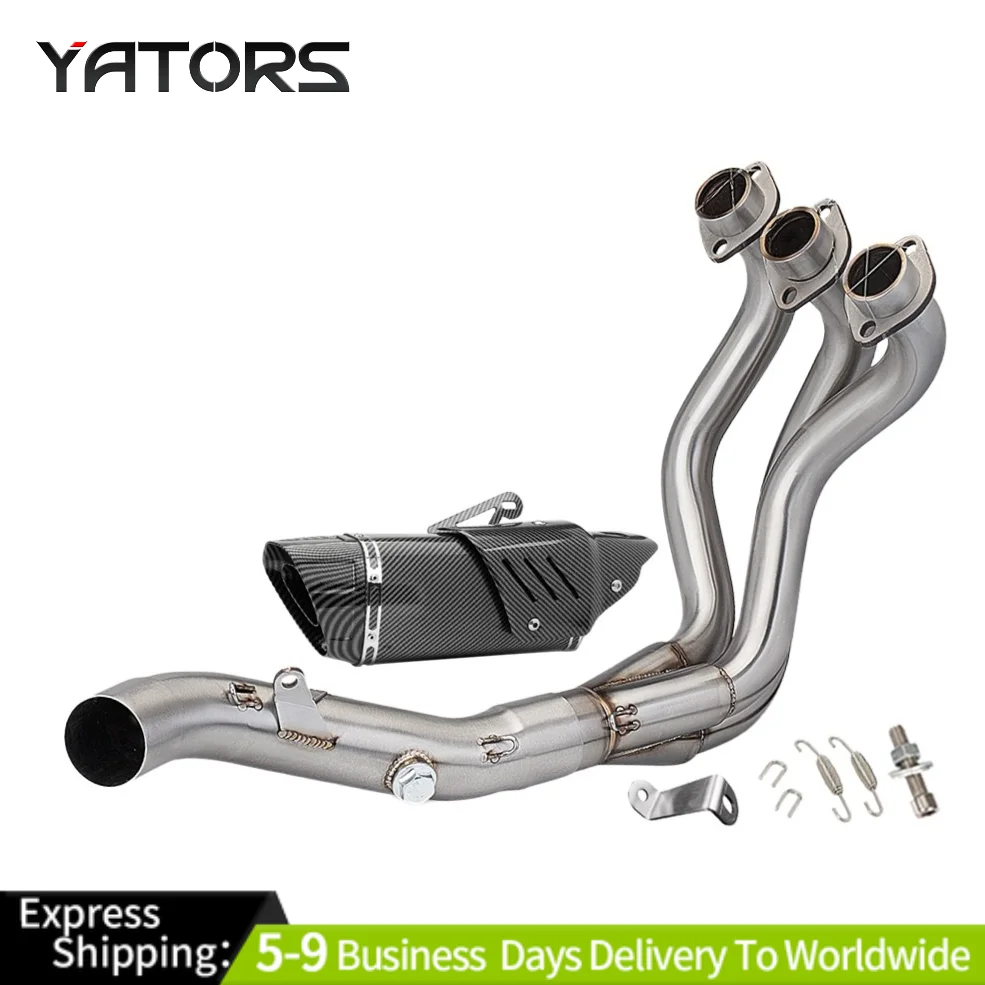 

For Yamaha FZ09 XSR900 MT-09 2014-2021 Full System Exhaust Tips Header Link Pipe Exhaust Systems Exhausts Pipes