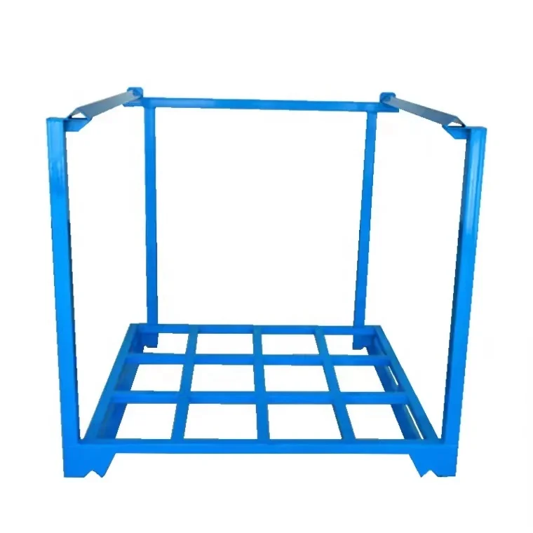 Nesting warehouse iron stackable pallet rack industry stacking frame