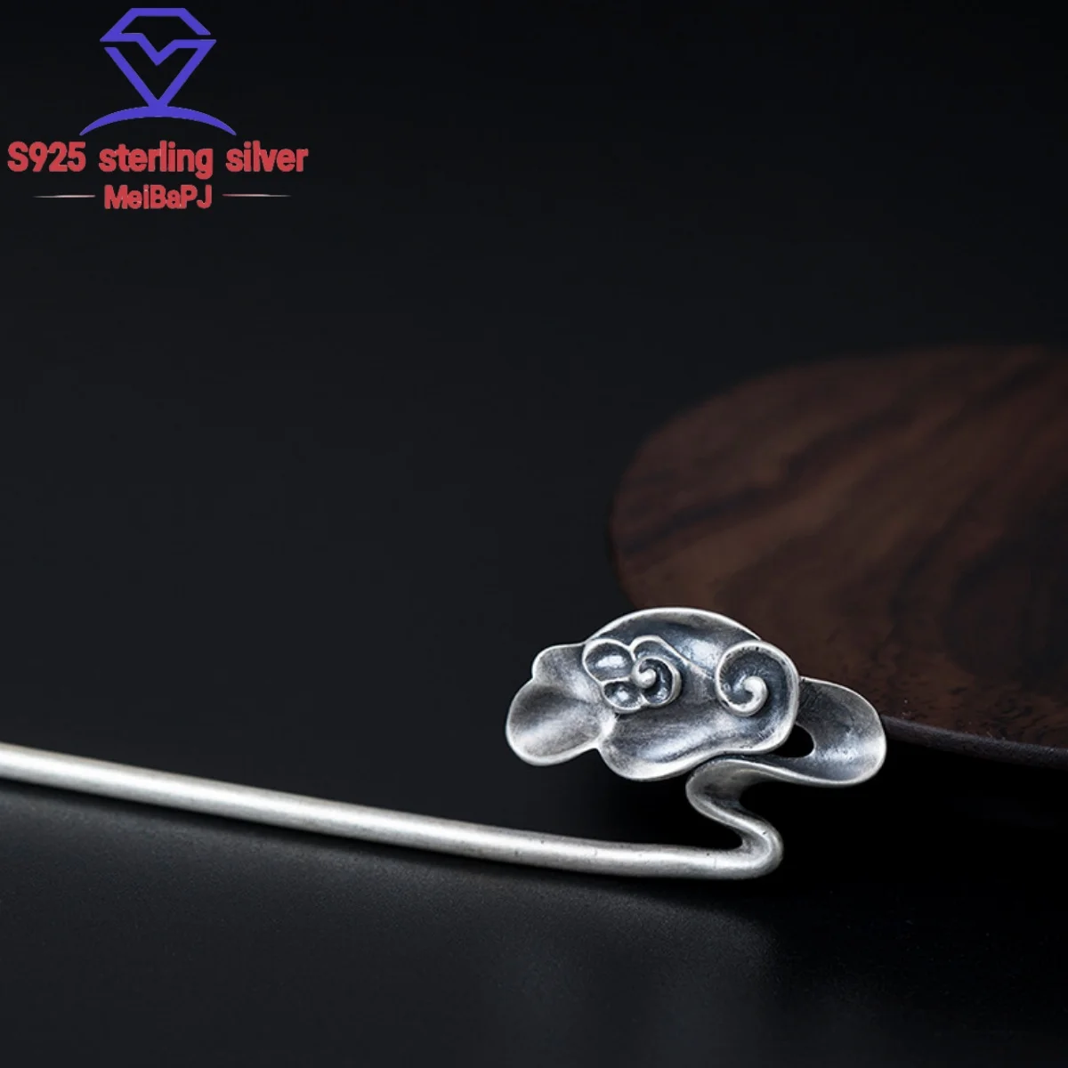 MeippJ Retro S925 New Pure Silver Simple Cloud Women's Hair Stick Exquisite Fashion Party Wedding Jewelry Gift Free Shipping