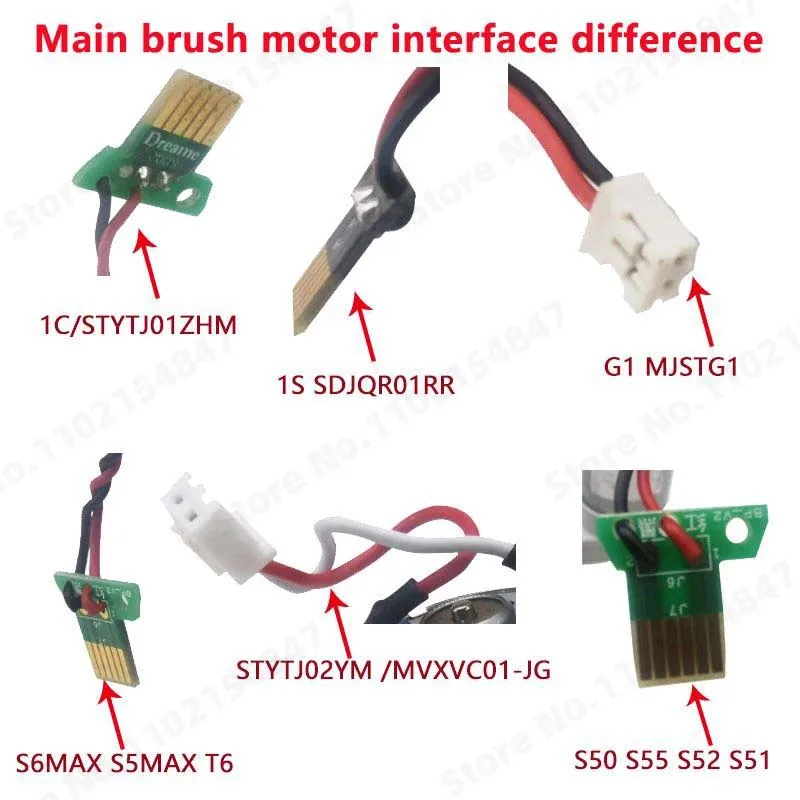 Main Brush Motor Assembly For Xiaomi 1S 1C SDJQR01RR Mijia G1 MJSTG1 STYTJ02YM S50 S55 S52 S51 Robot Vacuum Cleaner Accessories