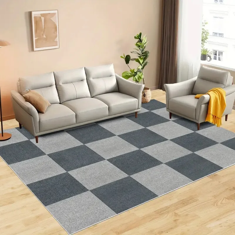 Carpet Tiles Peel and Stick 30x30 Non-Slip Self Adhesive Squares Carpet Floor Tile Reusable Waterproof Carpet for Living Room