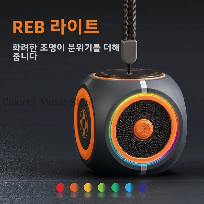 3D Fidget Spinner MP3 플레이어 HIFI 스테레오 무선 블루투스 스피커 RGB 조명 미니 Voicebox 야외 휴대용 사이클링 오디오