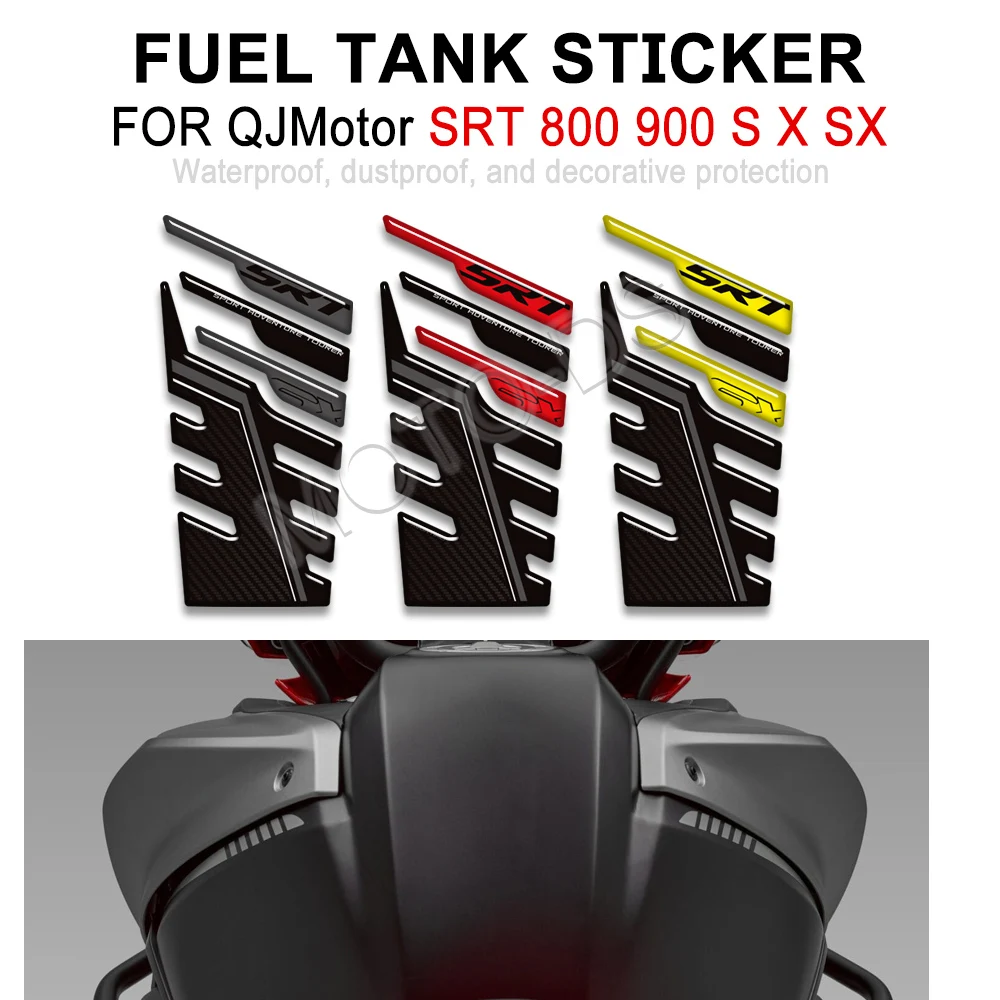 SRT800 SX Motorcycle For QJMotor QJ Motor SRT900 S X SX Tank Pad Gas Fuel Oil Kit Knee Fender Stickers Decal Protector 2023-2025