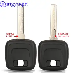 jingyuqin Transponder Car Key For Volvo S40 V40 D30 S60 S80 XC90 XC60 Replacement Blank Key Case Fob NE66/HU56R Blade
