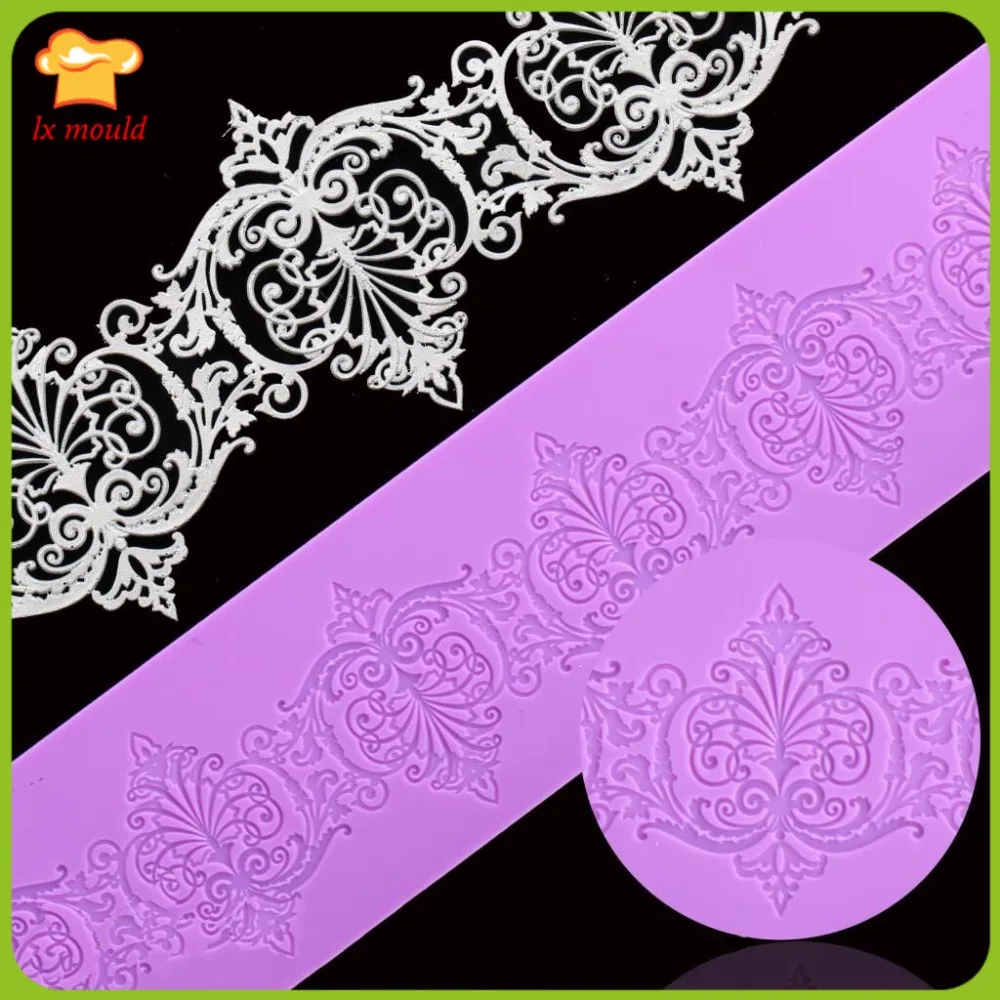 Fondant Cake Lace Silicone Mold Chocolate Printing Molds Rim Cake Mould Sugar Art Tool