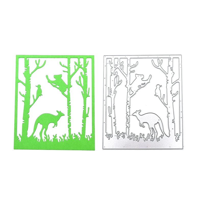 

Forest Animals Kangaroo Birds Metal Cutting Dies for DIY Scrapbooking and Card Making Decor Embossing Craft Die Cut