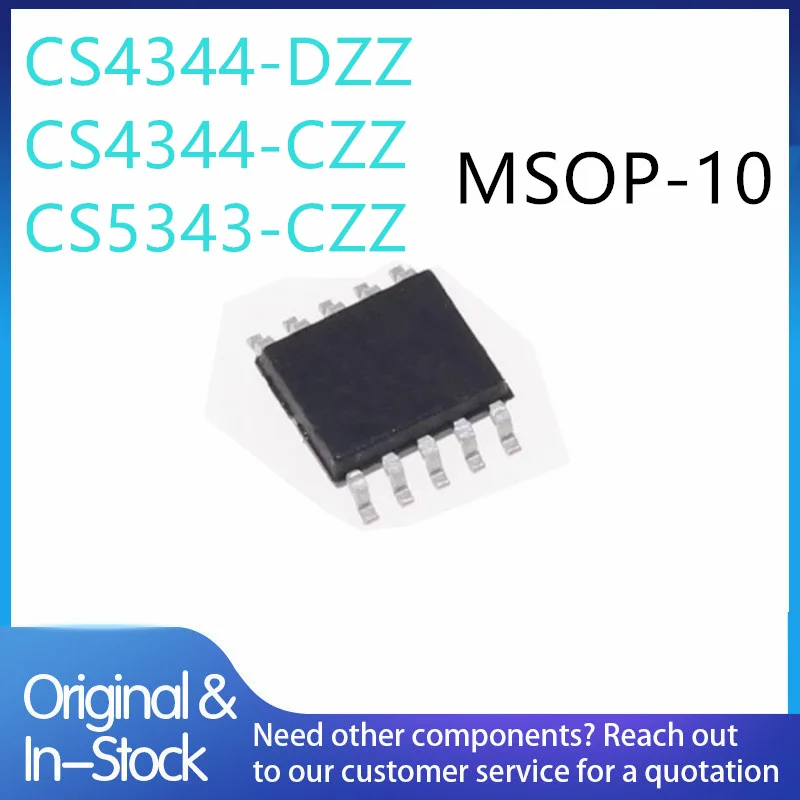 (5piece)100% New CS4344-DZZR 344D CS4344-CZZR 344C CS5343-CZZR 543C CS4344-DZZ CS4344-CZZ CS5343-CZZ msop-10