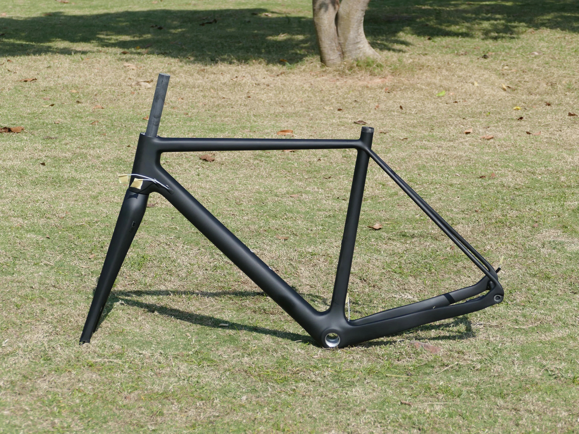 New Carbon Toray Carbon Matt Cyclocross Bike Disc Brake BSA Frame 12 * 142mm Thru Axle & Fork 12 * 100mm Thru Axle