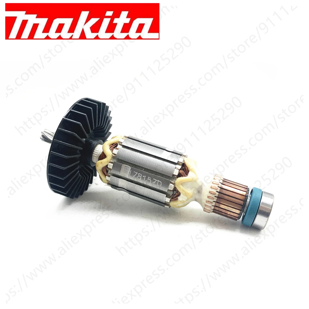 Armature โรเตอร์สำหรับ Makita HR2600 HR2601 HR2610T HR2610 HR2630 HR2631F HR2611FT HR2630T HR2631FT HR2611F 515359-7 518157-8