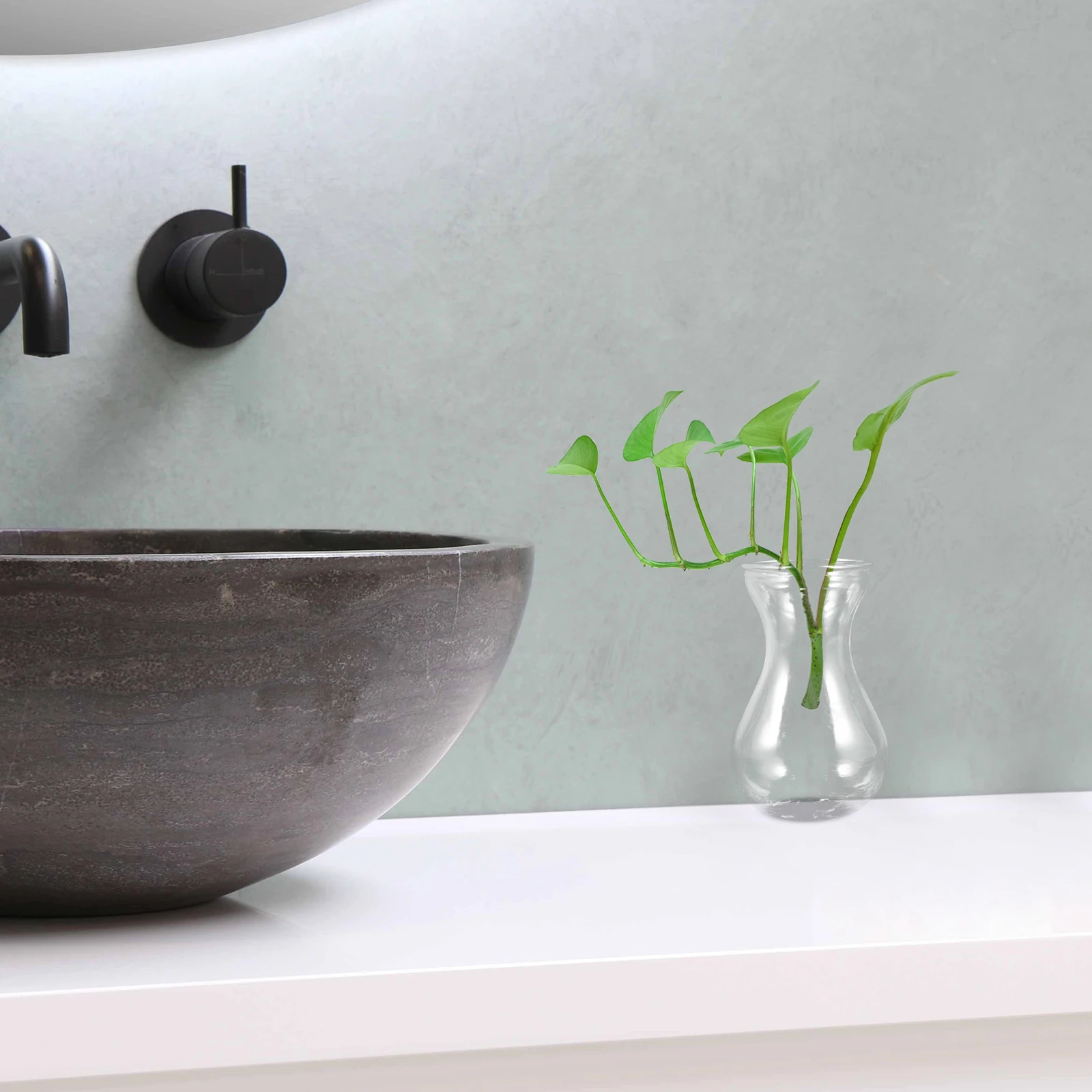 

2Pcs Simple Glass Flower Vase Transparent Craft Desktop Container for Hydroponic Plants Decorative Ornament Unique Vase