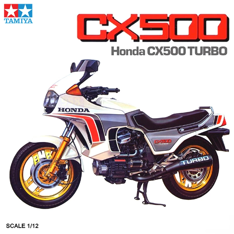 Tamiya 14016 Assembly Motorcycles Model 1/12 Scale Honda CX500 TURBO Plastic Model Kits for Adults Model Hobby Collection DIY