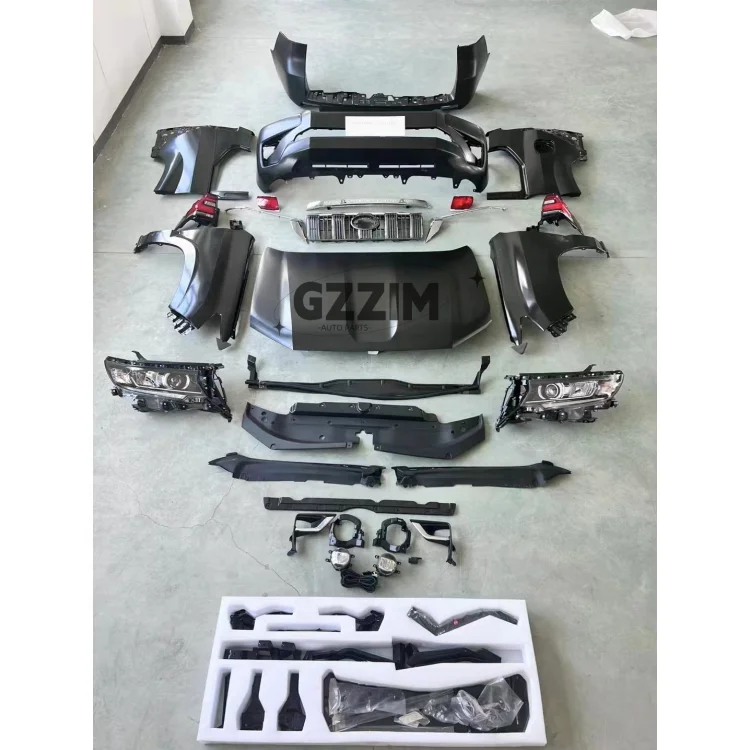 Car Front Rear Bumper Full Set Body Kit  For FJ120 2008 Upgrade FJ150 2018 Body Kits.