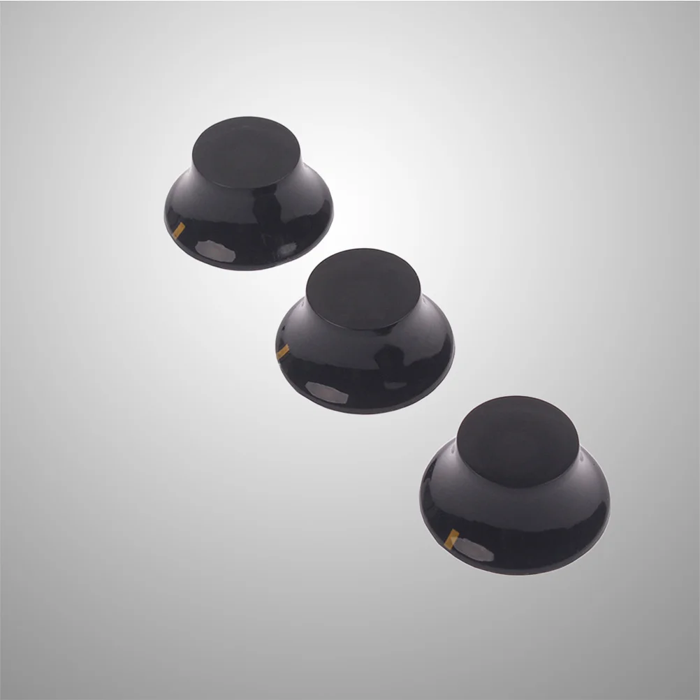 

3Pcs Electric Guitar Volume Knobs Durable Plastic Replacement Parts Chic Touch for Your Instruments Guitar Knobs