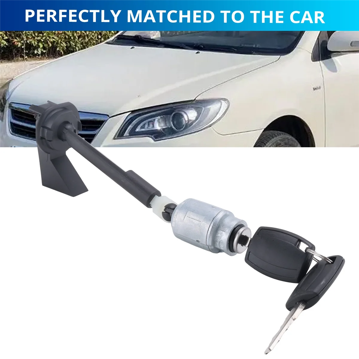 Conjunto de bloqueio de liberação do capô do carro com 2 chaves 4M5AA16B970AB para Ford para Focus II Mk2 2004-2012