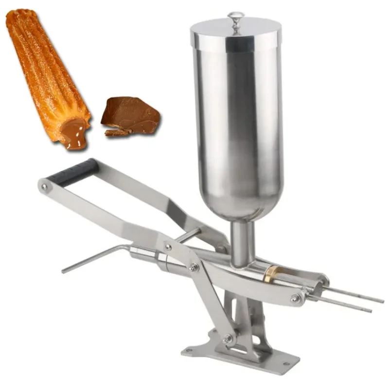 304 Stainless Steel 5L Manual Churro Filler Donut Churros Filling Machine