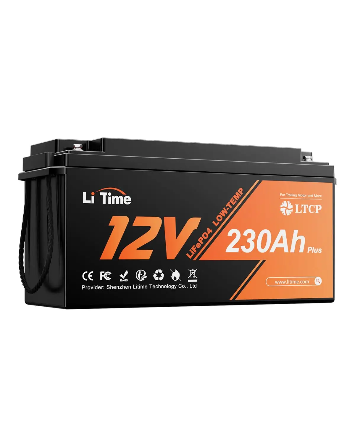 

12V 230Ah LiFePO4 Battery, 12 Volt Lithium Battery with 200A BMS, Max. 15000 Deep Cycles, 2944Wh Energy, Backup Power, Custom