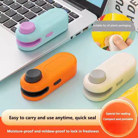 Snack Sealing Machine Mini Plastic Sealing Machine Packaging Household Plastic Bags Food Preservation Vacuum Sealing Machine