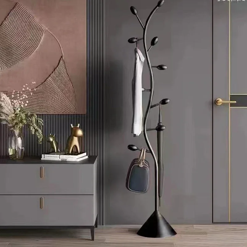 Industrial Gold Clothes Rack Aesthetic Entrance Minimalist Modern Clothes Rack Stand Floor Mueble Para Ropa Home Eccessories