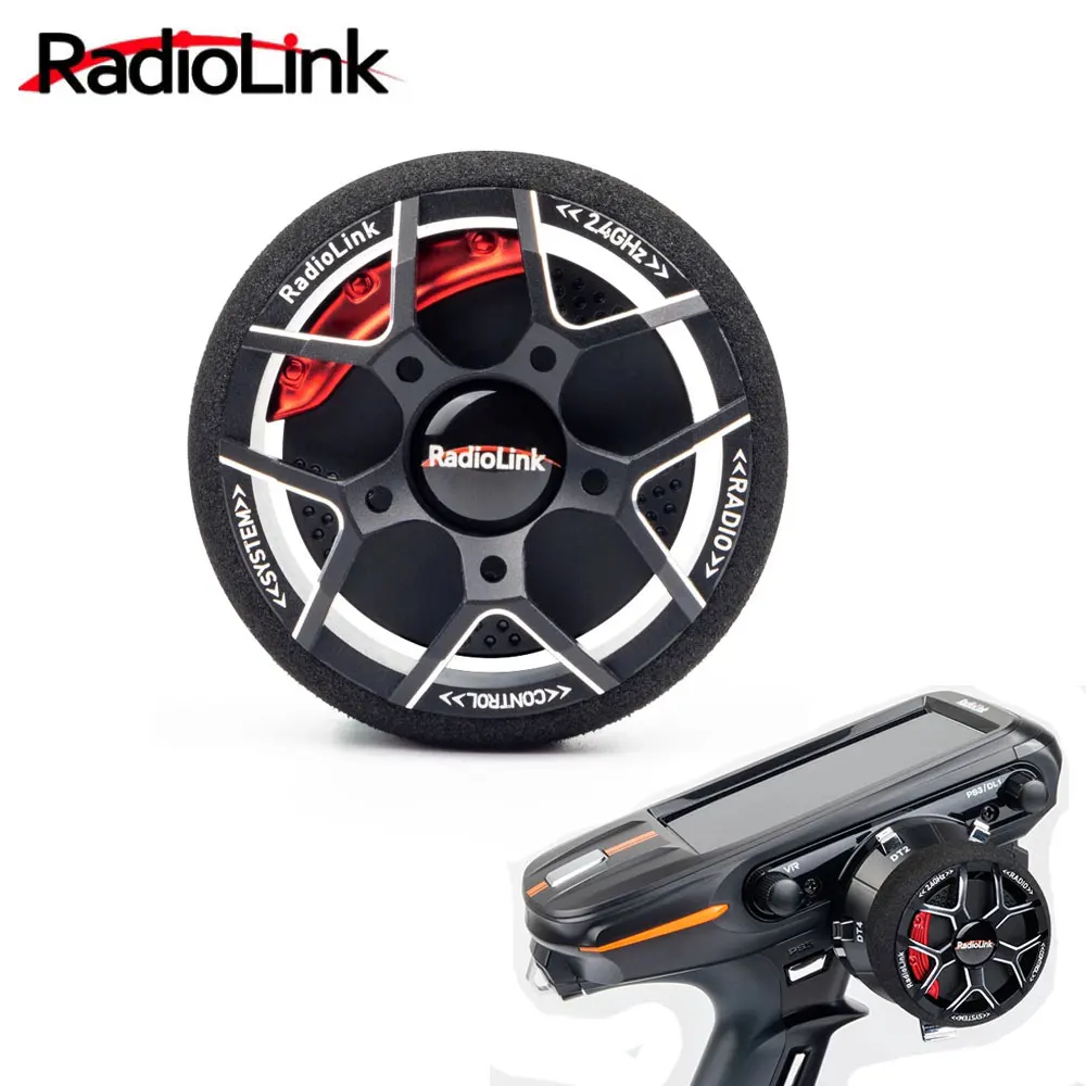 Radiolink Metal Steering Wheel Upgrade for RC8X, Sanwa, Futaba, Flysky, DumboRC RC Transmitters