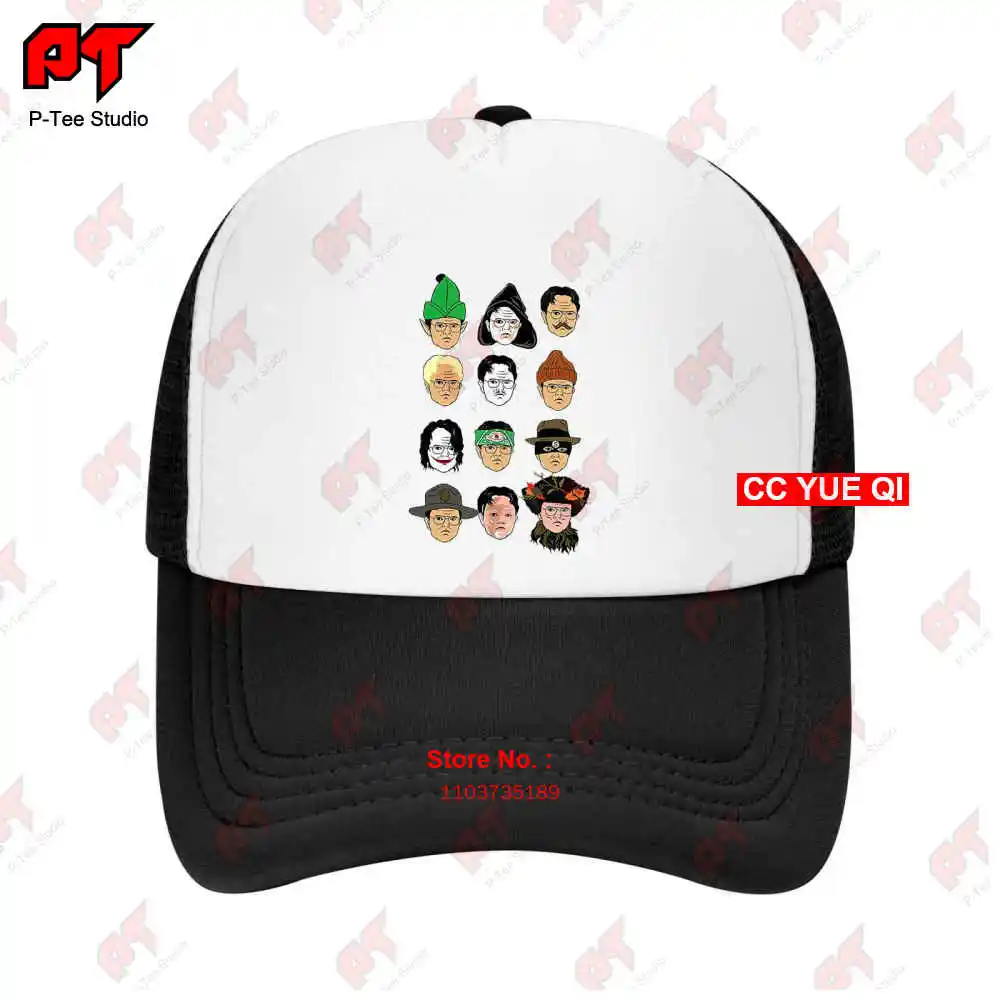 The Many Faces Of Dwight Schrute The Office Baseball Caps Truck Cap 8EGM