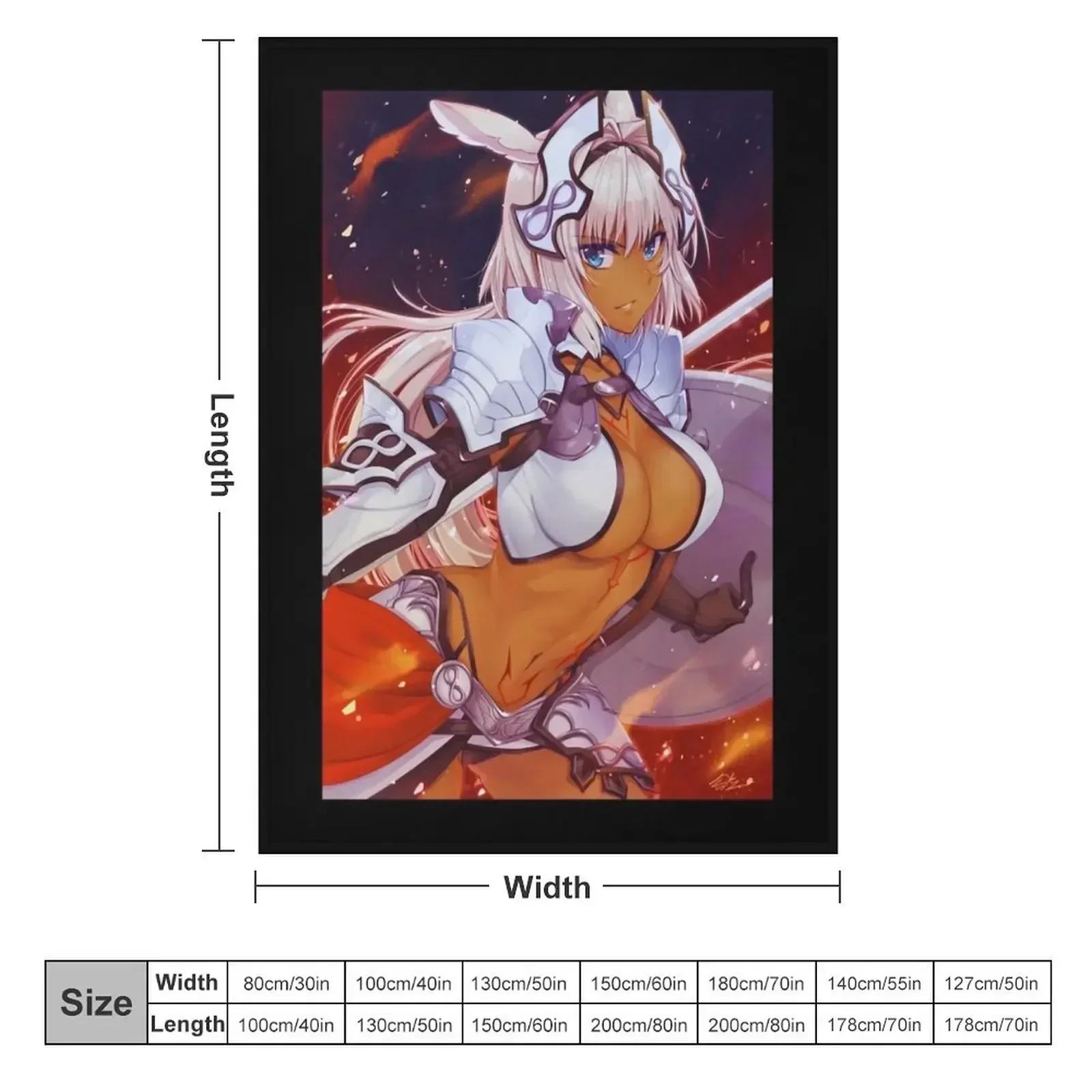 Fate Grand Order Caenis Lewd - Tshirt Throw Blanket Retros decorative blankets ands Blankets