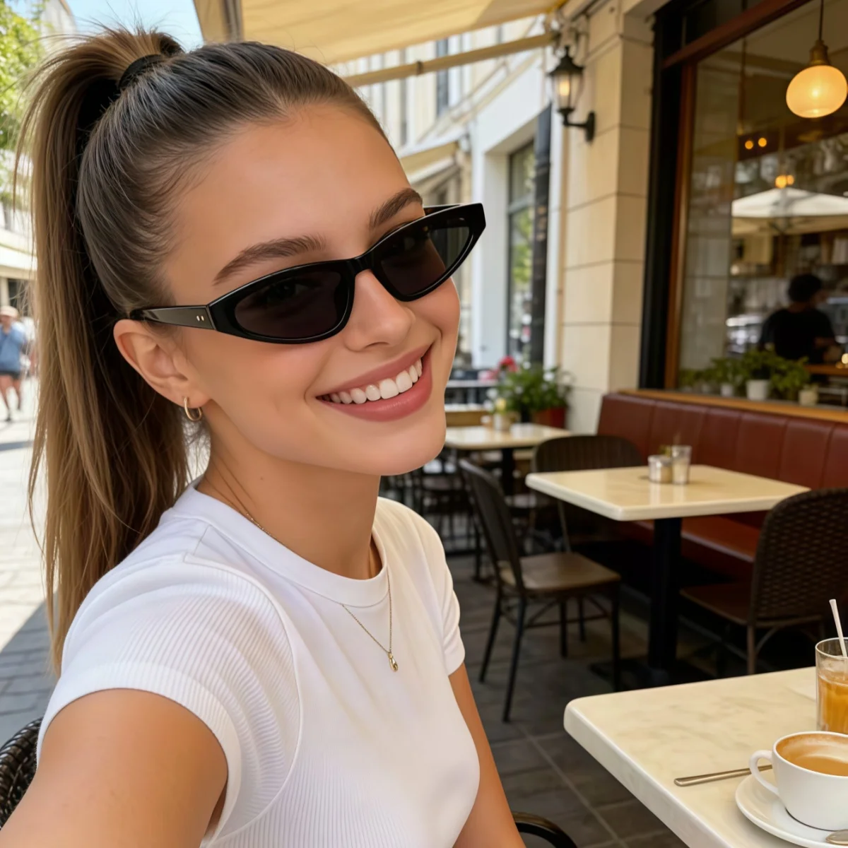 Europäischer und amerikanischer Retro-Stil, Unisex, Y2K, modische Unisex-Brille, Trend, vielseitig einsetzbar, Sommersonnenschutz und UV-Schutz, leicht