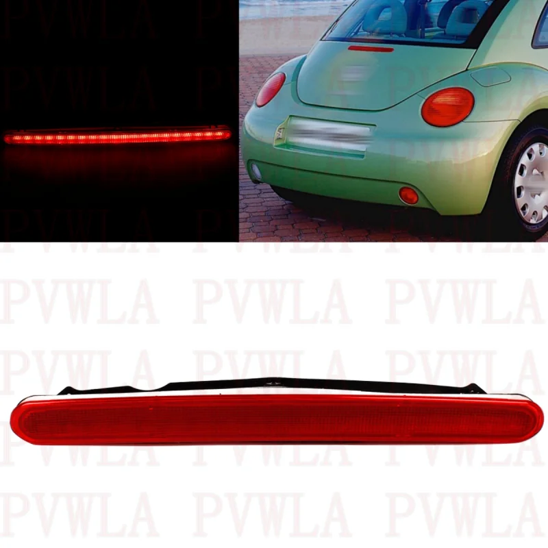 Red Third Rear Brake Stop Light Lamp 1C0945097E For VW Beetle 1998 1999 2000 2001 2002 2003 2004 2005 2006 2007 2008 2009 2010