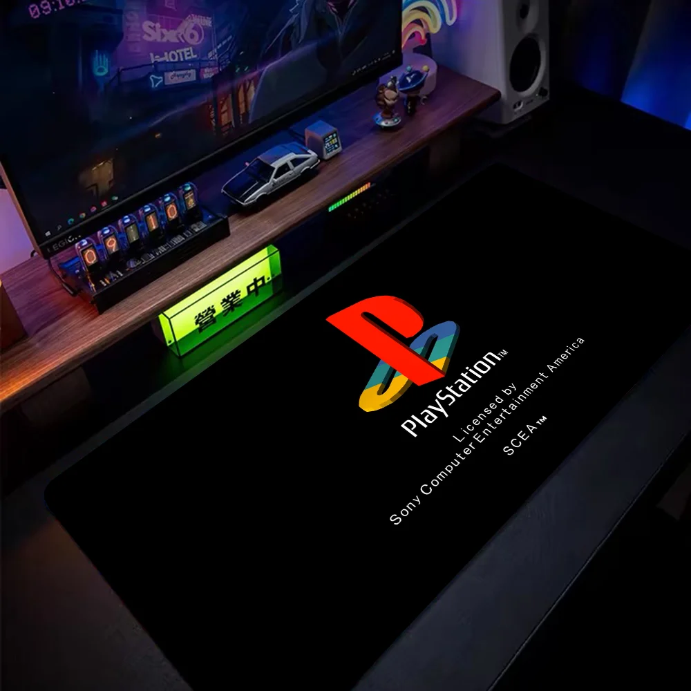 

Игровой коврик для мыши P-Playstationes, коврик для мыши, Настольный коврик, большие игровые аксессуары, первоклассный игровой коврик для клавиатуры XXL