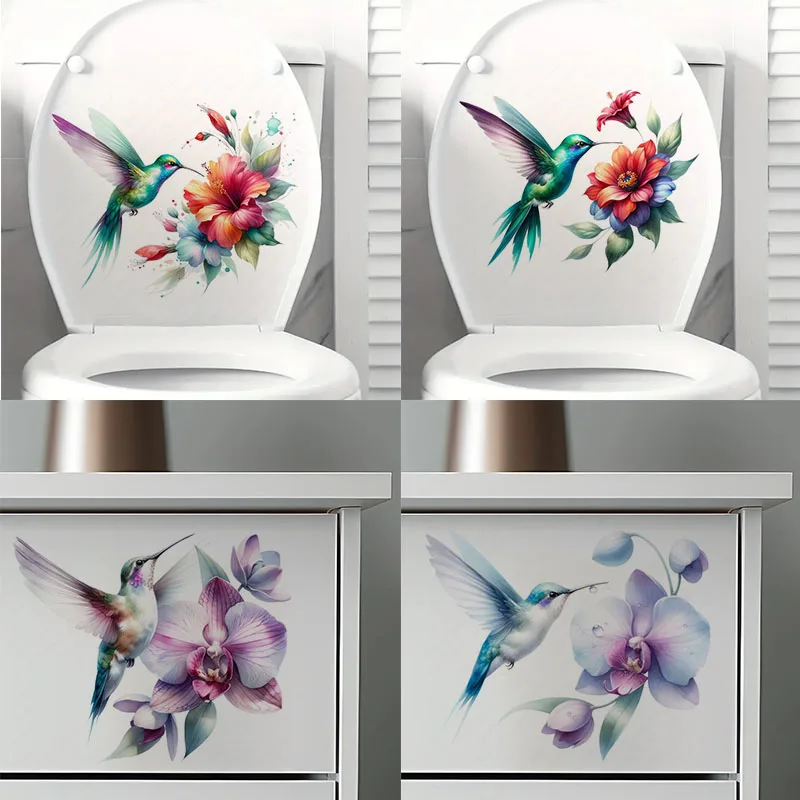 Hummingbird  Self-Adhesive Stickers, Bedroom Entryway Living Room Porch Home Decoration Wall Stickers, Removable Stickers, Wall