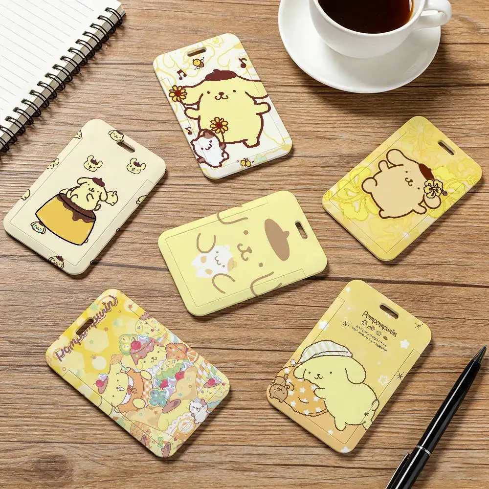

Держатель для карт SNO Cute Pompompurin с ремешком на шею, для пропусков сотрудников компании, унисекс, для удостоверений личности, рабочих карт, офисные принадлежности