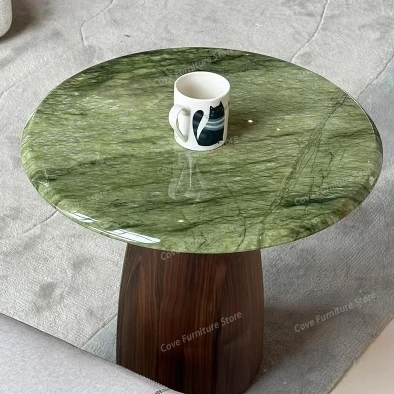 

Italian Minimalist Retro Coffee Table Modern Marble Living Room Solid Wood Coffee Table Designer Living Room Furniture FYCT