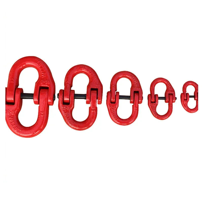 Double Ring Chain 1.12T/2T/3.15T/5.3T Connection Hoisting Buckle Load Weight Butterfly Shaped Crane Lifting Clamp