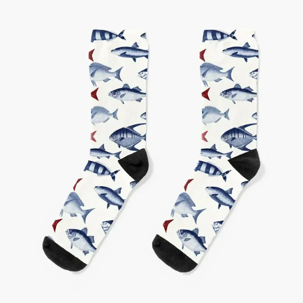 

Vintage Fish Socks Stockings compression floor Novelties Men's Mens Socks Women's