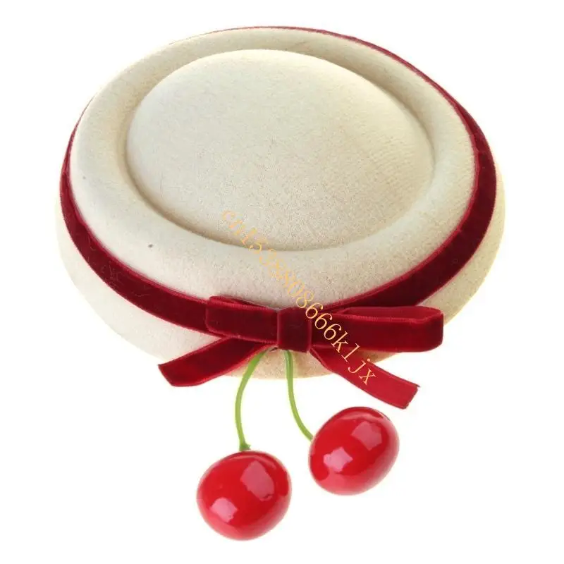 

Cherry Decors Festival Barrette Hat Bowknot Hair Clip for Various Outfit 066C