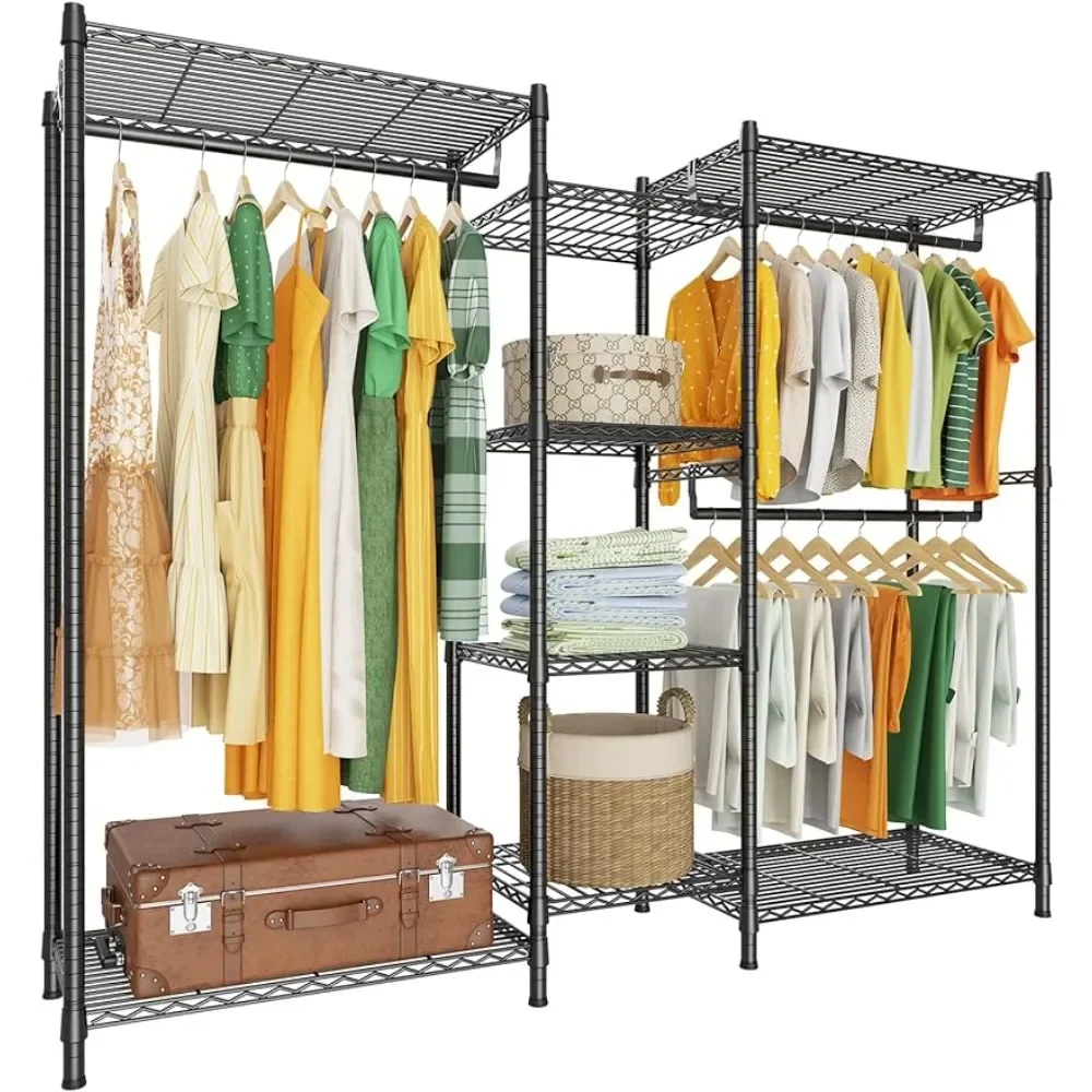 Heavy Duty Hanging Drying Rack Bedroom Portable Hanger Compact Closet Organizer Home