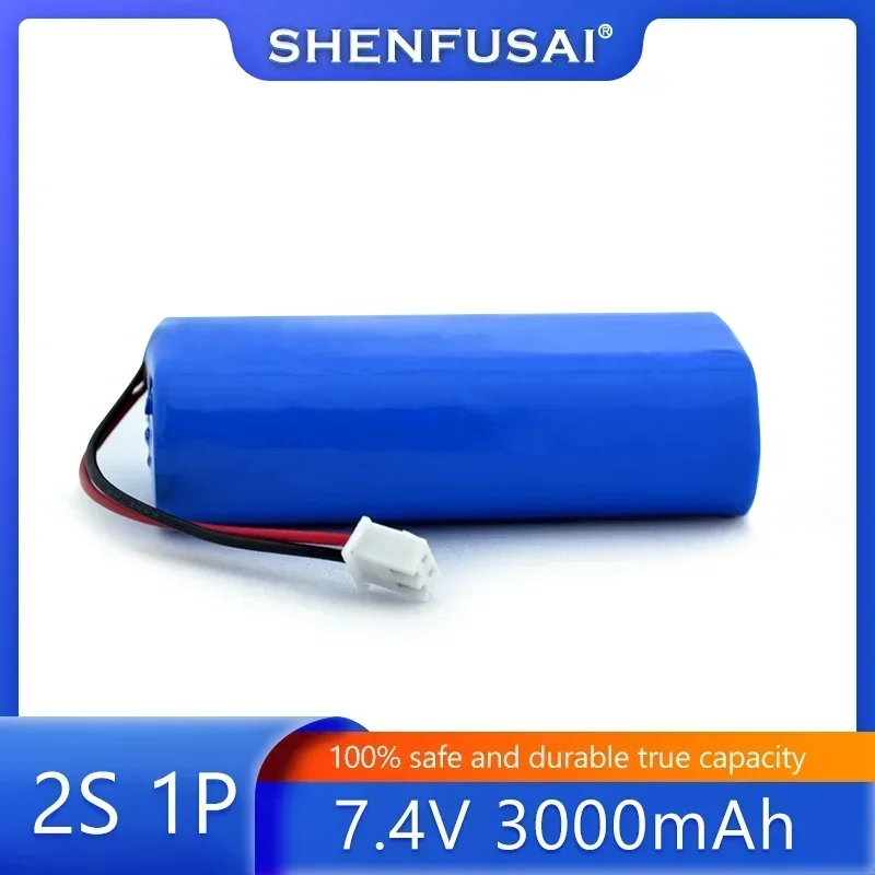 

3.0Ah 7.4V 2S1P 18650 rechargeable lithium battery suitable for projectors speakers wireless monitoring lighting toy accessories