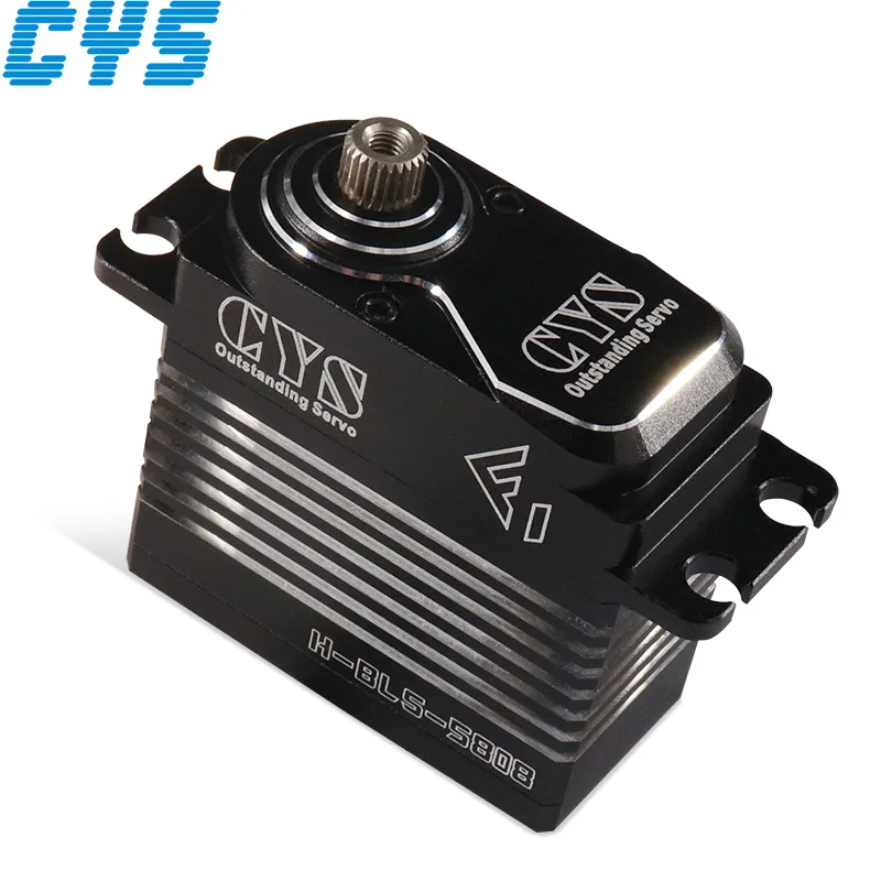 

CYS-BLS5808 6.0kg 0.024sec High Speed Torque Servo Motor with Steel Gear Brushless Motor for RC 700 Helicopter