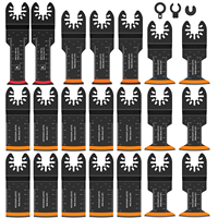 21Pcs Oscillating Saw Blades High Carbon Steel Multitool Blades Sharp Wear Resistant Oscillating Tool Fast Cutting Saw Blades