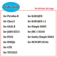 Lishi Style for Perodua-R Chery3,for GOAL B, for JADO SS331 PGO2,for IONIQ6,for MCM BPS SS346,for KAWAJUN GTR TOY2025 No Sticker