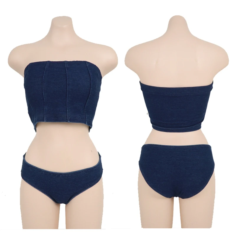 wisuwore Bikini Set Women Vintage High Waist Korean Style Bodycon Conservative 3 Piece Swimsuit Sexy College Beachwear image 6