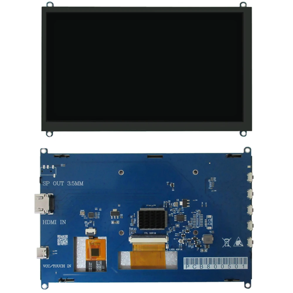 

For Raspberry Pi,Orange Pi,Development board Monitor 7-inch 1024*600 LCD Screen Display HDMI Portable Touchscreen Display Module