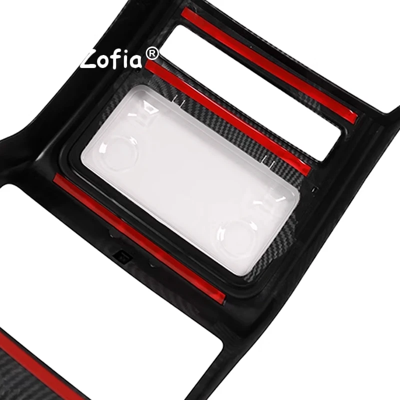 For Tank 500 2024 2025 2026 Car Carbon Wood Grain Rear Armrest Air Conditioner AC Vent ABS Cover Anti Kick Hit Accessories