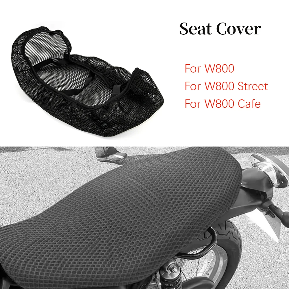 

For Kawasaki W800 W 800 Nylon 3D cover Motorcycle seat cover Thermal insulation mat 3D stereo seat cover