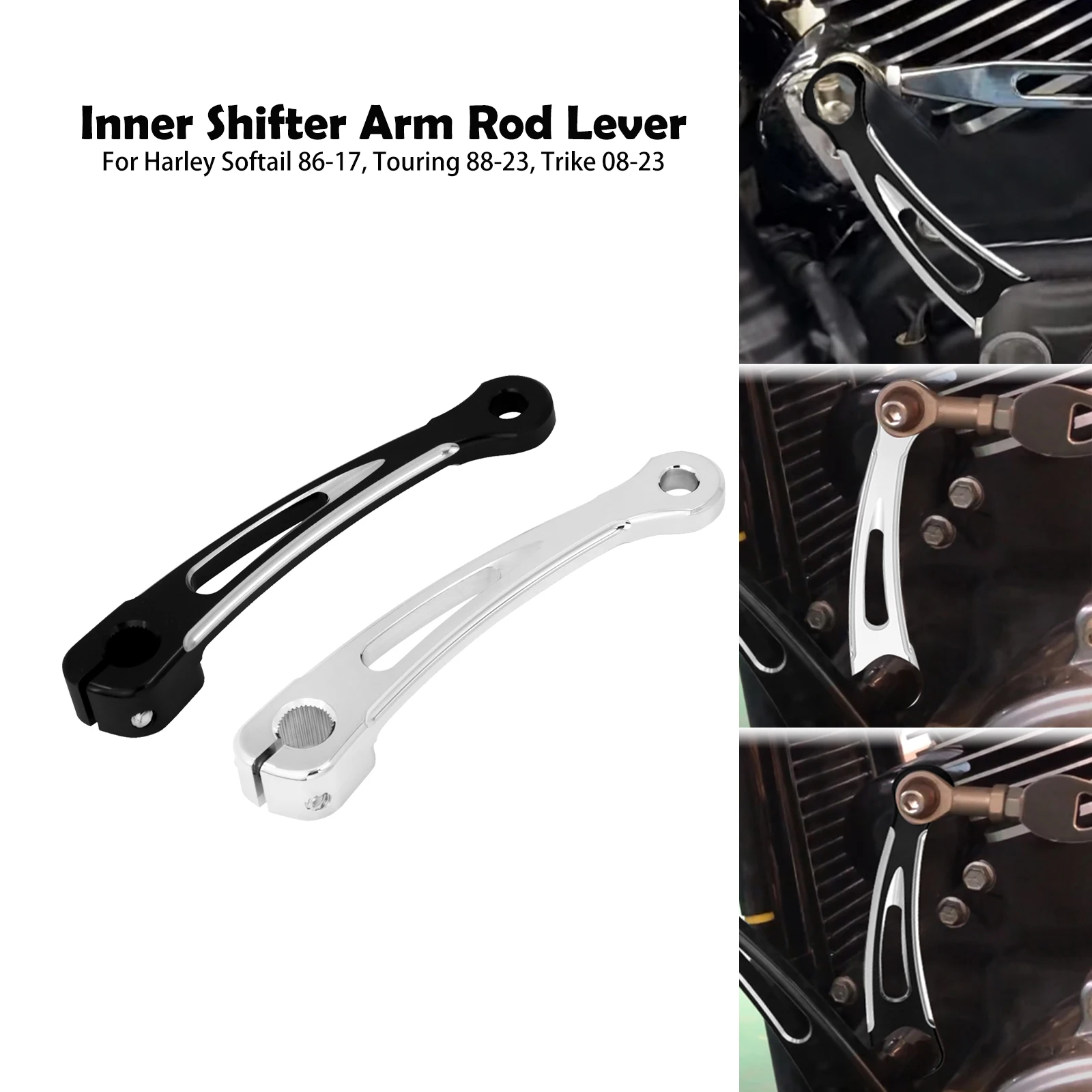 Motorcycle Inner Shift Shifter Shaft Lever Arm Rod For Harley Softail Breakout Fat Boy Touring Electra Road Glide CVO FLHR FLHT