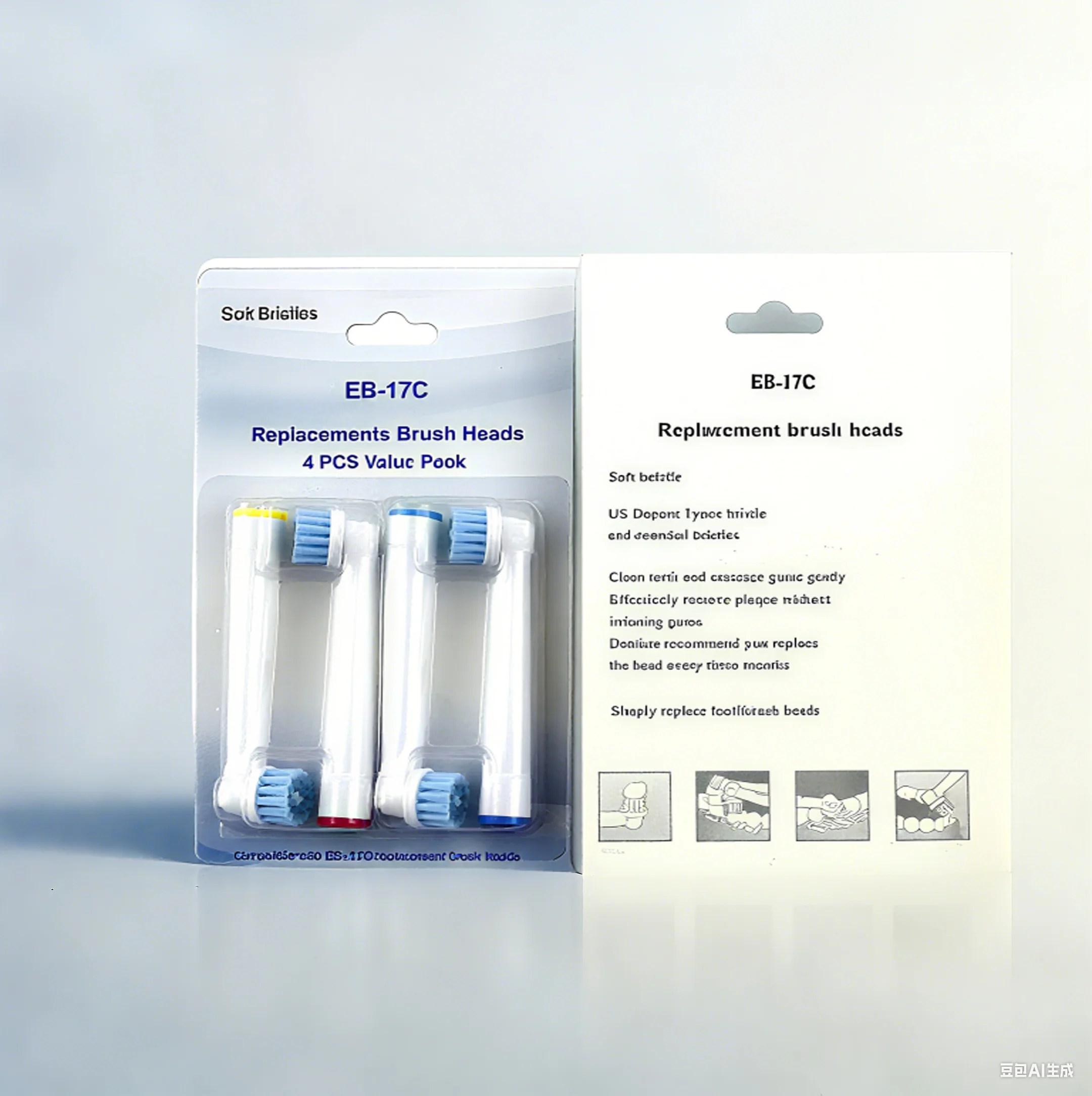 compatibel met oral-b Braun, vervangende kop voor tandenborstels Vervangende koppen voor elektrische tandenborstels Vervangende kop voor tandenborstels