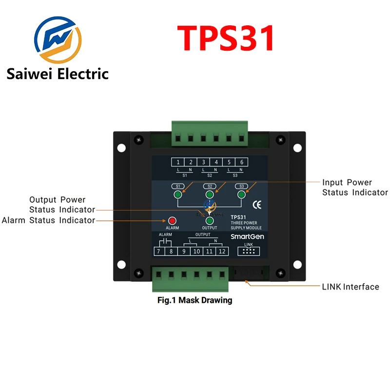 Smartgen TPS31 Diesel Generator Set Transfer Switch Controller