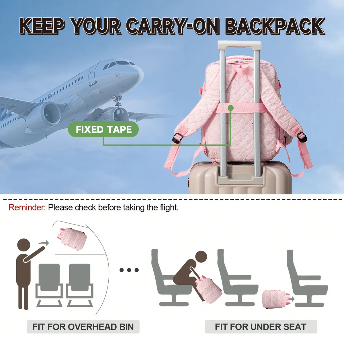 New cross-border women's commuter large-capacity quilted backpack with separate shoe compartment for business short trips, computer backpack for students