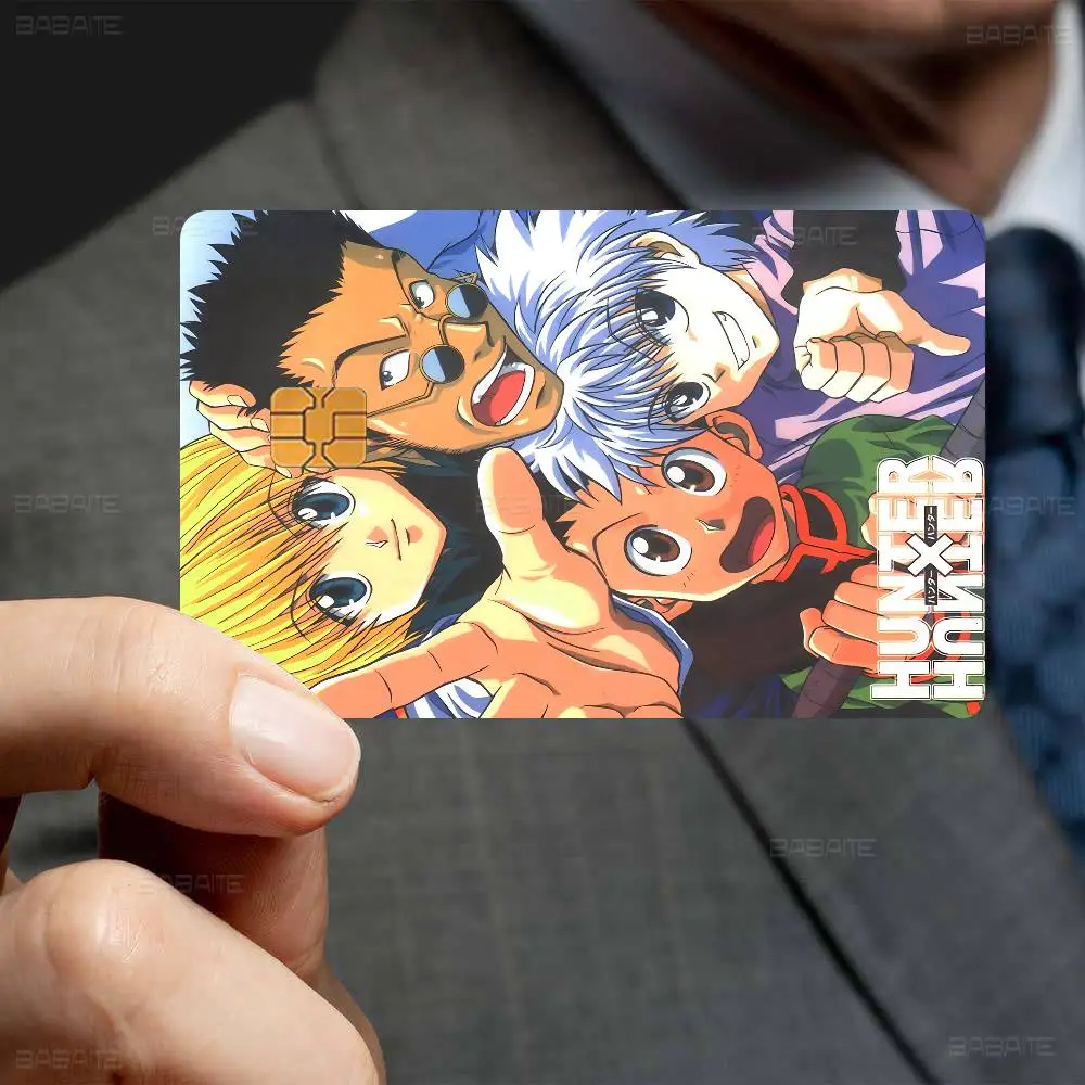Japanese Anime Hunter X Hunter Anime Spend Or Save Funny Shell On Off Ultra Thin No Fade Sticker Skin Cover Film For Credit Card