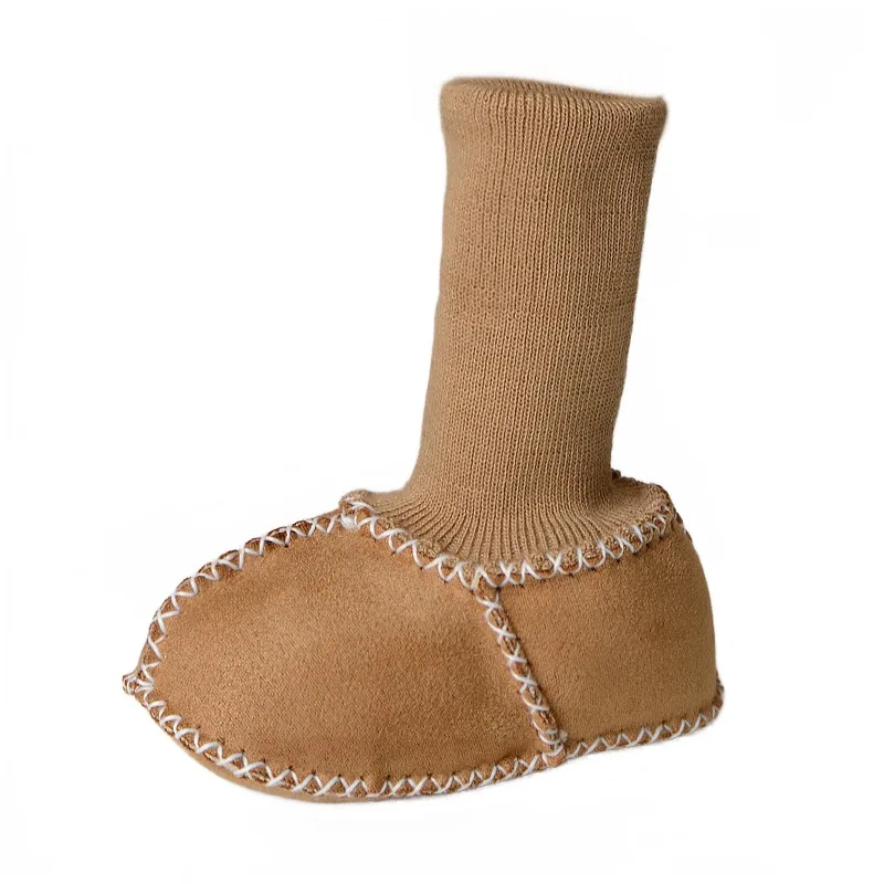 Botas de piel para bebé, zapatos de invierno para niño y niña, Botas Ugg para cochecito ligero, novedad de 2023