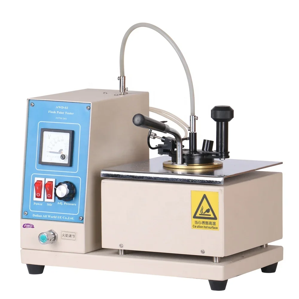 AWD-02 ASTM D93 Flash Point Apparatus Test Instrument Pensky Martens Closed Cup Flash Point Tester